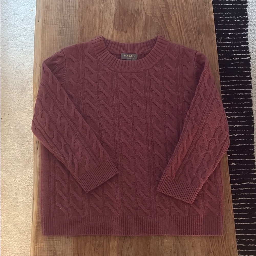 Cable Knit Sweater - N.Peal Small